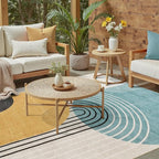 DCX Abstract Machine Washable 10x12 Rug, Mid Century Modern Rug - Image 4