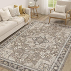 Vintage Living Room Area Rug 5x8 by COTILED
