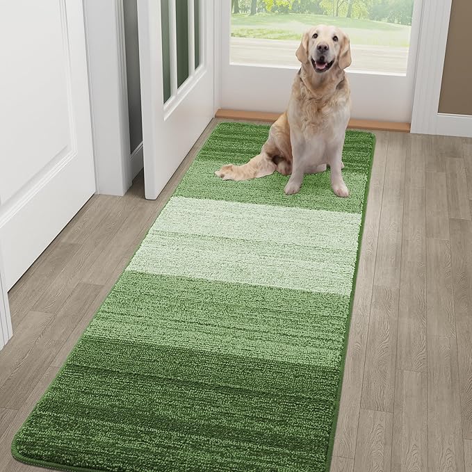 Kitinjoy Indoor Outdoor Door Mat, 59x24 Non-Slip Absorbent Dirt Trapper by Kitinjoy