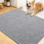 OLANLY Dog Door Mat for Muddy Paws 40x32, Ultra Absorbent Chenille Mud Doormat by OLANLY