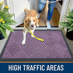 OLANLY Front Door Mat Outside Entrance 35x23, Heavy Duty Sturdy Natural Rubber - Image 5