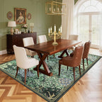 GarveeHome Forest Rugs 8x10, Botanical Low Pile Non Slip Stain Resistance Large - Image 8