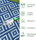 GENIMO Outdoor Rug for Patio Clearance, Reversible Plastic Straw Rugs for RV - Image 6