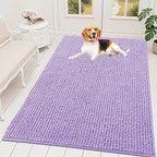 OLANLY Dog Door Mat for Muddy Paws 59x35, Ultra Absorbent Chenille Mud Doormat by OLANLY