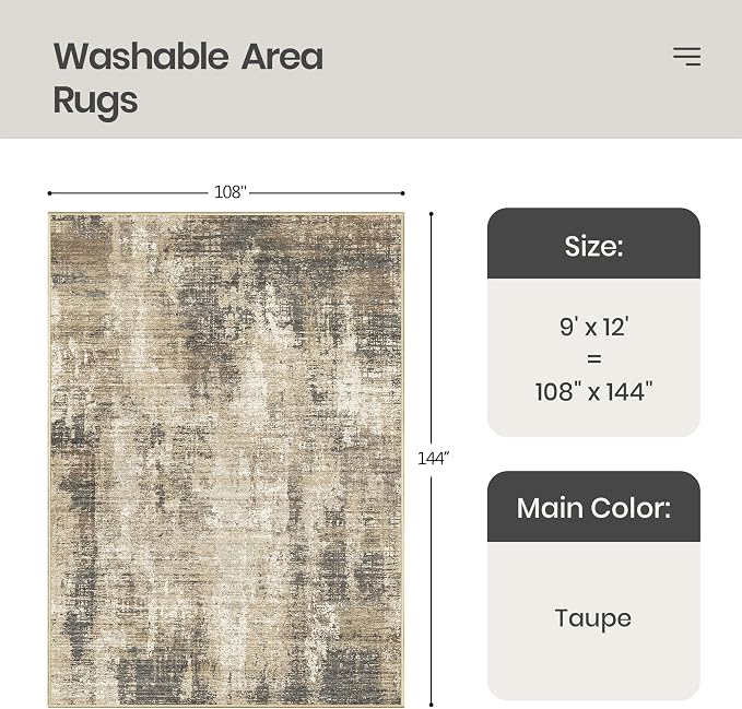Valenrug Area Rugs 9x12 Living Room - Image 2
