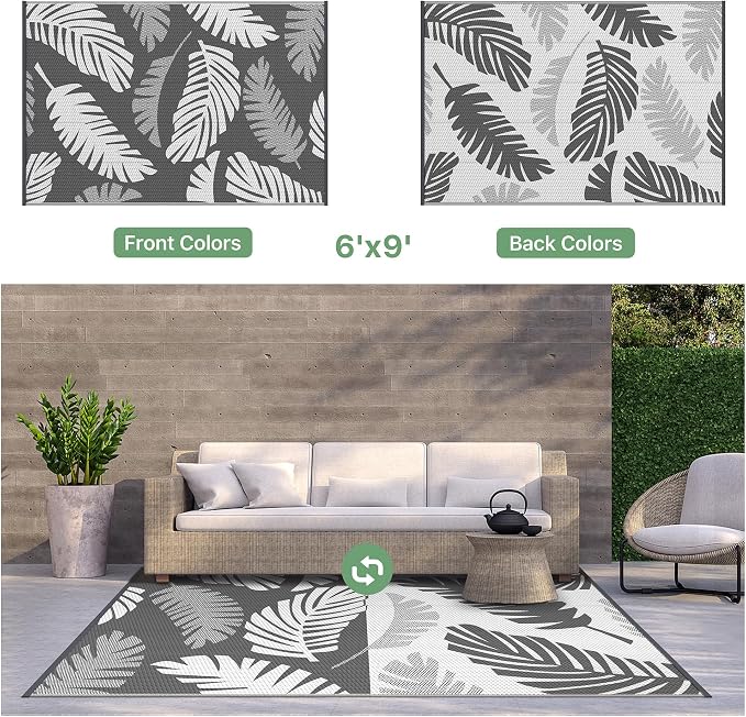 GENIMO Waterproof Outdoor Rug 6' x 9' - Image 7