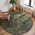 Moynesa Ultra-Thin Washable 5ft Round Rug by Moynesa