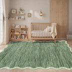 GarveeHome Scalloped Washable Rugs 8x10 Area Rugs - Image 2