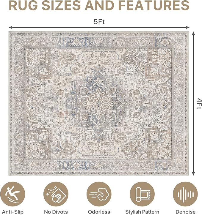 48"x60" Office Chair Mat for Hardwood Tile Floor, Under Desk Carpet Protector - Image 9