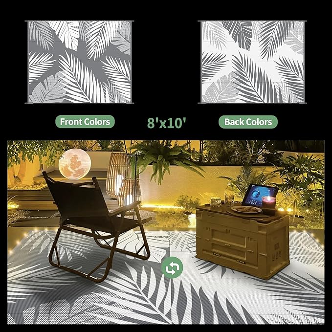 GENIMO Outdoor Rug 8' x 10' Waterproof - Image 2