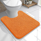 OLANLY Toilet Rugs U-Shaped 20x20, Extra Soft Absorbent Chenille Contour by OLANLY