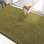 OLANLY Dog Door Mat for Muddy Paws 48x30, Absorbs Moisture and Dirt, Absorbent by OLANLY