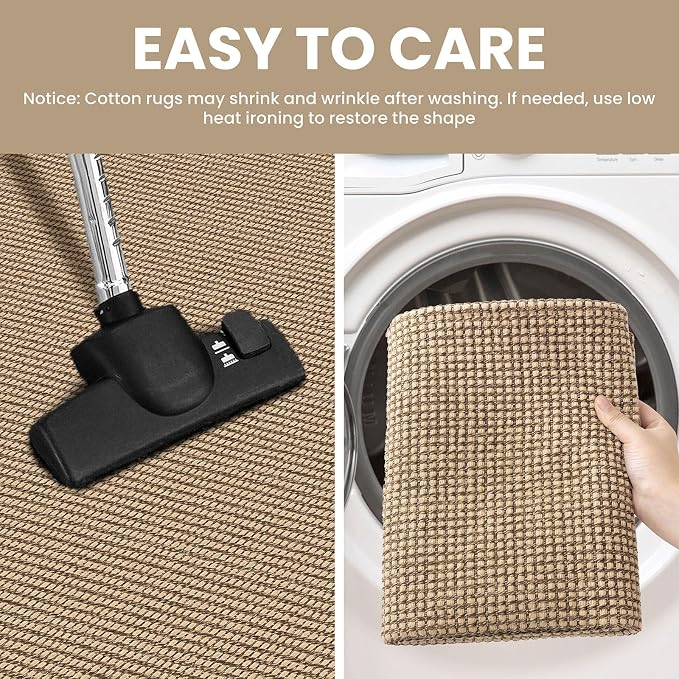 IOHOUZE Washable Runner Rug 2x7 Non Slip Rubber Backed Runners - Image 4