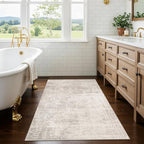 Washable 3x4 Kitchen Area Rugs: Abstract Stain-Resistant Sink Rug Non-Slip - Image 4