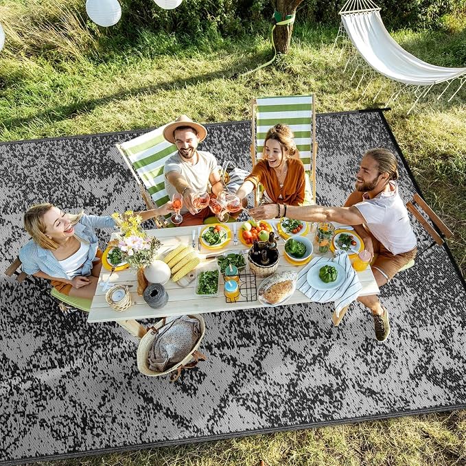 Outdoor Patio Plastic Straw Rug - Image 6