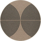 Lahome Modern Rainbow Round Rug 4ft, Washable Outdoor Rugs - Image 7