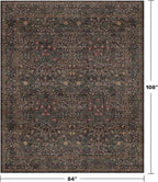 Vintage 7x9 Brown Rug for Living Room - Image 2