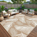 Pauwer Waterproof Outdoor Rug 9x12, Reversible Plastic Straw Patio Camping Rug by Pauwer