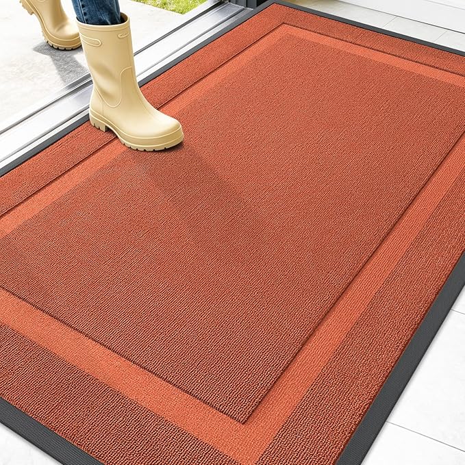 OLANLY Front Door Mat Indoor Outdoor Entrance, Waterproof All-Season, by OLANLY