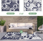GENIMO Outdoor Rug Waterproof for Patio Decor, Large Area Rugs Mats for RV - Image 5