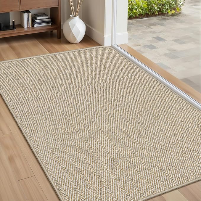Ultra Thin Door Mat Indoor Entrance 24"x36", Low-Profile Indoor Door Mat by Unknown