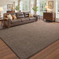 Pettop 6x9 Brown Area Rugs for Living Room Bedroom, Thickened Memory-Foam Throw by Pettop