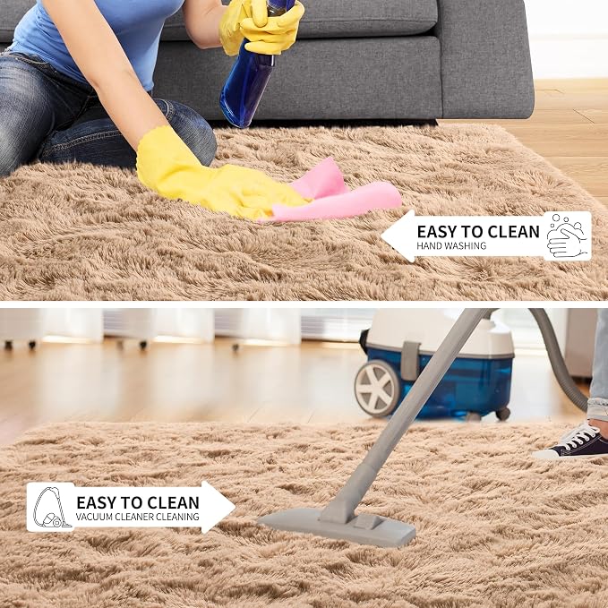 Tepook Super Soft Fluffy Rugs for Living Room, Area Rugs 8x10 for Bedroom - Image 7