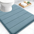 OLANLY Memory Foam Toilet Rugs U Shaped 24x20, Super Soft Absorbent Contour by OLANLY