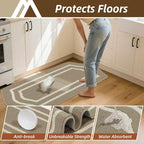 COSY HOMEER Kitchen Rugs and Mats Sets of 2PCS Non Slip Kitchen Mats - Image 3