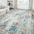 Area Rugs 5x7 Living Room: Large Soft Washable Rug Modern Abstract Anti-Skid by GENTDRIZZ
