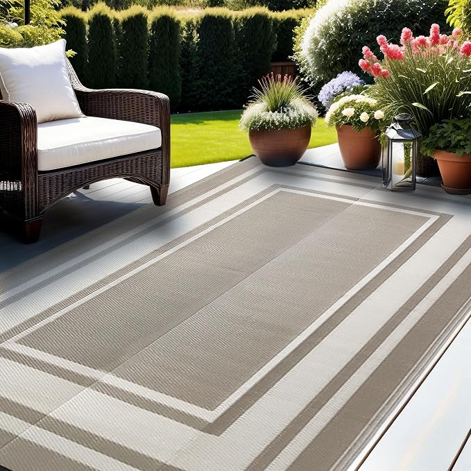 RURALITY Outdoor Rugs 6x9 Feet Waterproof - Image 5
