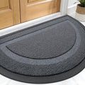 OLANLY Half Circle Door Mat Indoor Outdoor Entrance Welcome, Waterproof by OLANLY