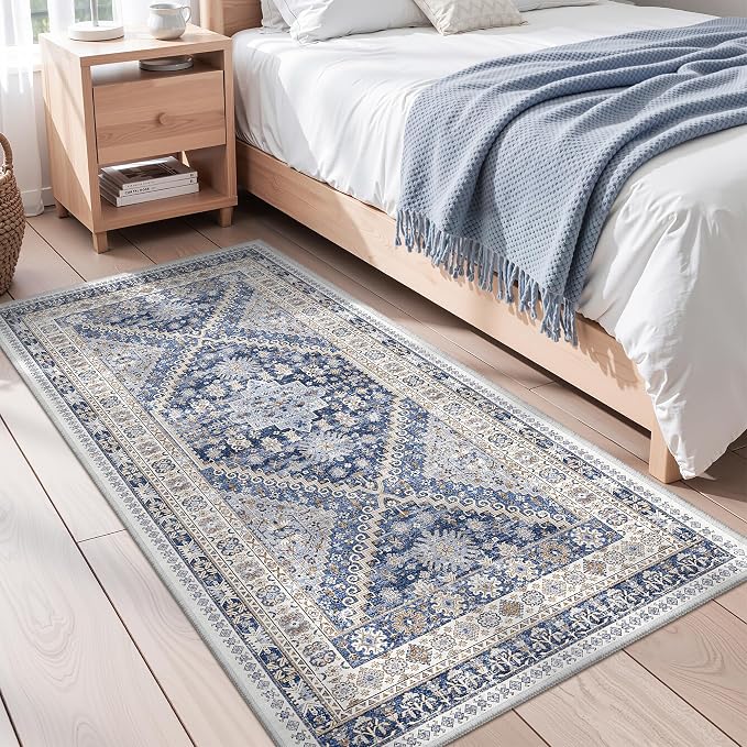 zesthome 3x6 Runner Rug Non Slip, Thin Entryway Washable Rug - Image 5