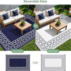 GENIMO Outdoor Rug Waterproof for Patio Decor, Outside Area Mat for Rv - Image 4