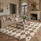 PureCozy Brown 8x10 Area Rug for Living Room Washable Non Slip Neutral Soft - Image 3