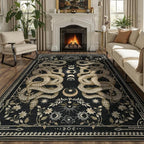 DCX Washable 6x9 Snake Rug, Soft Low Pile Carpet, Kid & Pet Friendly by DCXWashableRug
