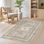 Vintage Living Room Area Rug 3x5 by COTILED