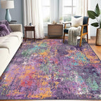RELEANY Washable Area Rugs 5'x7' Non-Slip Modern Abstract Soft by RELEANY