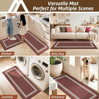 COSY HOMEER Kitchen Rugs Non-Slip 20x30/20x48 Inch Thick Polypropylene Standing - Image 6