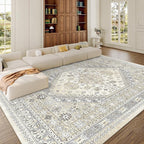 zesthome 9x12 Area Rugs, Stain Resistant Washable Rug, Ultra-Thin Rugs by Zesthome