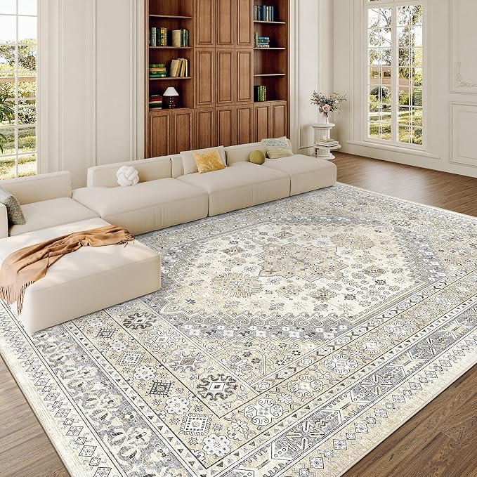 zesthome 8x12 Area Rugs, Stain Resistant Washable Rug, Ultra-Thin Rugs - Image 4