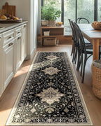 RELEANY Area Rugs Runner 2'x8' Washable Non-Slip, Floral Vintage Distress - Image 3