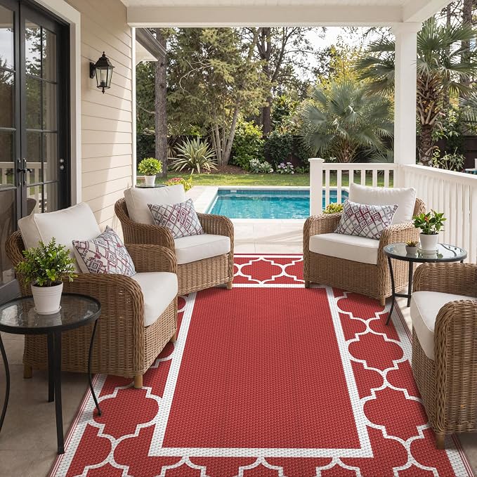 GENIMO 6' x 9' Outdoor Rug Waterproof - Image 5