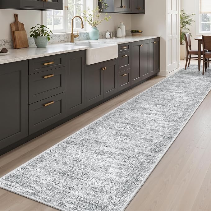 Soalmost Runner Rug 2x10 Washable Non-Slip Hallway Runner Rugs by Soalmost