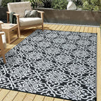 HUGEAR Outdoor Rug for Patios Clearance, Waterproof Mat, Large Outside Carpet by HUGEAR