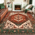 SERISSA Washable Rugs 8x10 Area Rugs, Large Non-Slip Boho Living Room Rug by SERISSAHomeDecorCollection