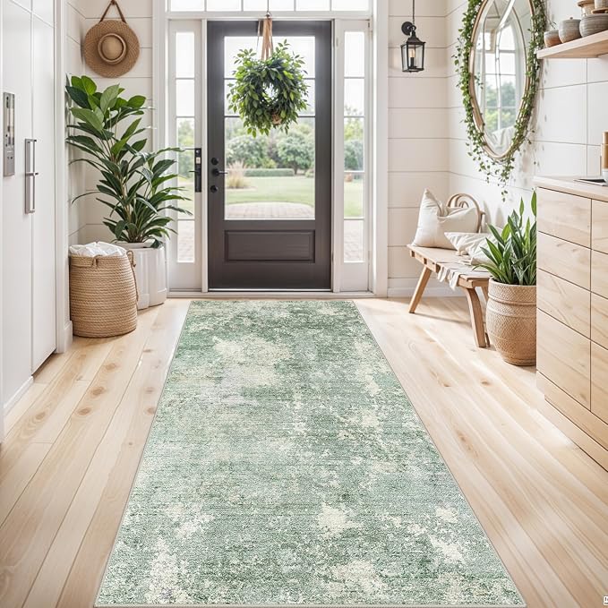 4x8 Washable Indoor Entryway Rug Non-Slip Rubber Backed Floor Mat - Image 3