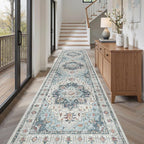 Madane Hallway Rug 3x10, Kitchen Rugs Washable Entryway Rug Vintage Kitchen by Madane