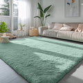 PAGISOFE Sage Green Rugs for Living Room, 5x7 Ft Shaggy Rug Plush Fuzzy Carpet by PAGISOFE