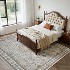 Washable Rugs 8x10 Area Rugs for Living Room, Ultra Soft Faux Wool Retro Carpets - Image 6